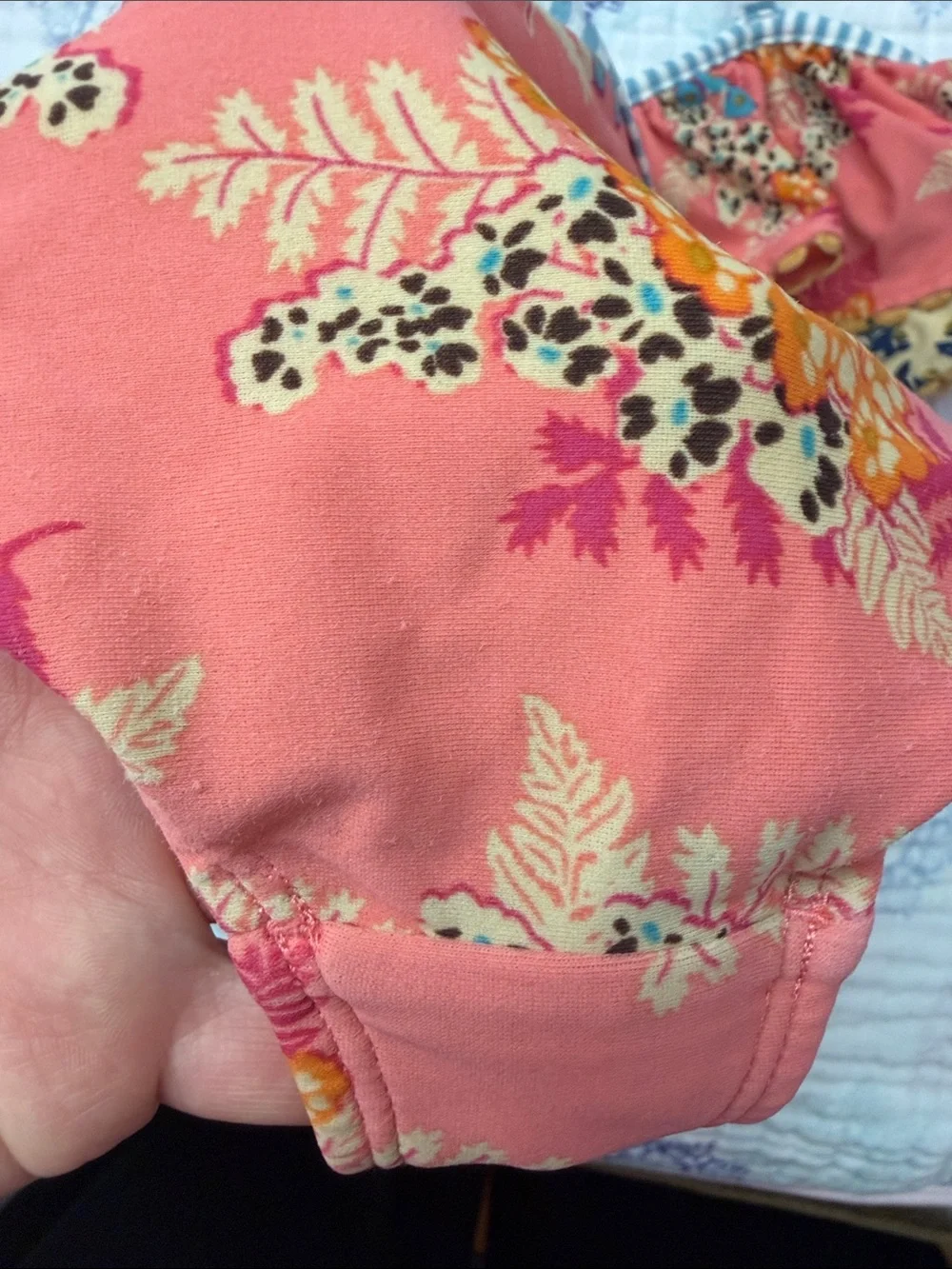 Gorgeous Matilda Jane Girls Floral Ruffle Two-Piece Swim Set - Coral & Cream